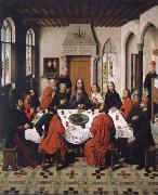 Dieric Bouts Installation of the hl.  Communion oil on canvas
